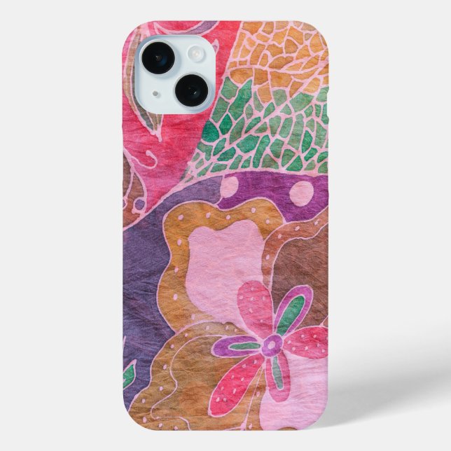 Coques Case-Mate iPhone Rose Abstrait multicolore, violet, bleu (Verso)