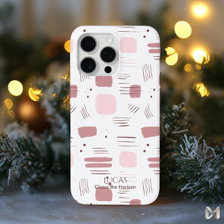 Coque Case-Mate iPhone Rose Abstrait - Pinceau minimaliste