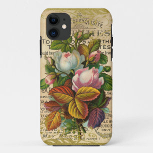 Coque iPhone 11 Rose antique