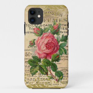 Coque iPhone 11 Rose antique
