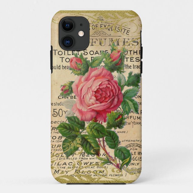 Coques Case-Mate iPhone Rose antique (Dos)