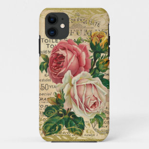 Coque iPhone 11 Rose antique