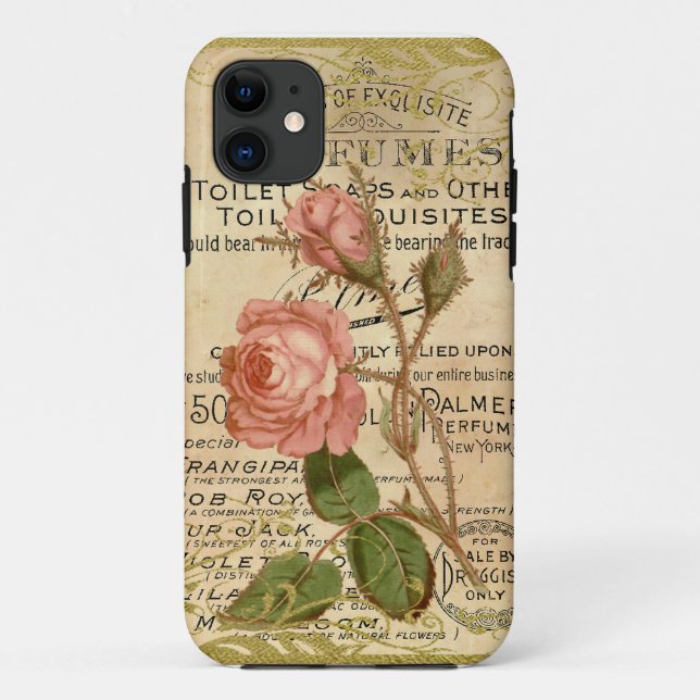 Coques Case-Mate iPhone Rose antique (Dos)