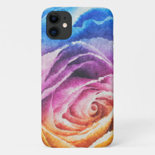 Coque Case-Mate Pour iPhone Rose arc-en-ciel aquarelle