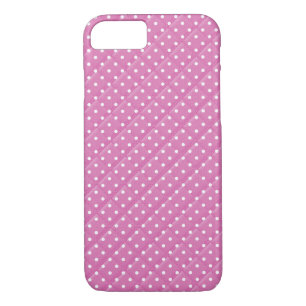 Etui iPhone Case-Mate rose avec pois blanc design