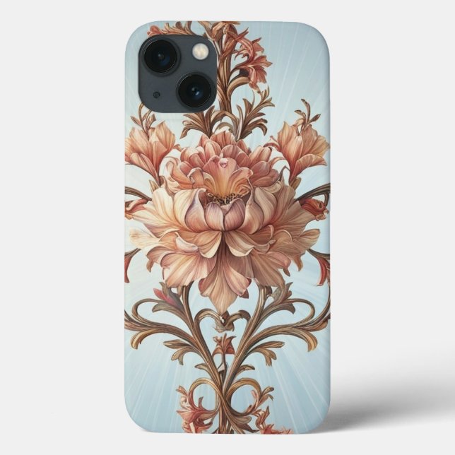 Coques Case-Mate iPhone Rose baroque (Verso)
