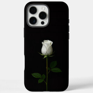 Coque iPhone 16 Pro Max Rose Blanche Pure iPhone 16 Pro Max Luxe Noir