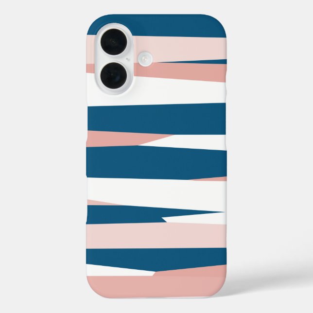 Coques Case-Mate iPhone Rose bleu et blanc (Verso)