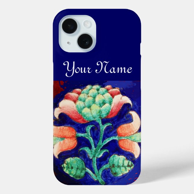 COQUES Case-Mate iPhone ROSE BLEU VERT FLORAL (Verso)