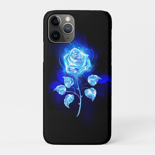 Coques Case-Mate iPhone Rose bleue brûlante (Dos)