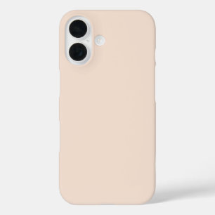 Coque Pour iPhone 16 Rose Champagne Uni