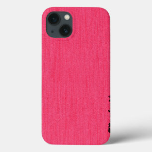 Etui iPhone Case-Mate Rose chaud clair avec Monogramme de grain de bois