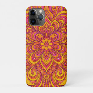 Case-Mate iPhone Case Rose Chaud et Orange Clair Psychédélique Unisexe