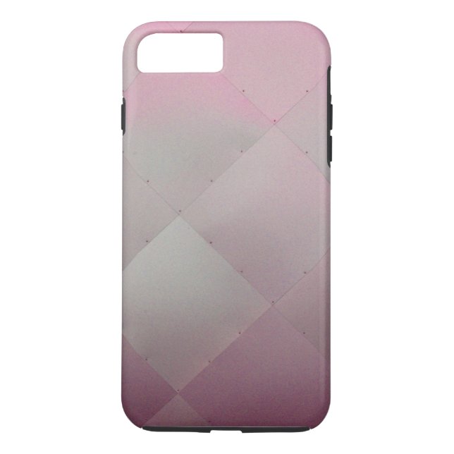 Coques Case-Mate iPhone Rose Checkered moderne brillant en métal (Dos)