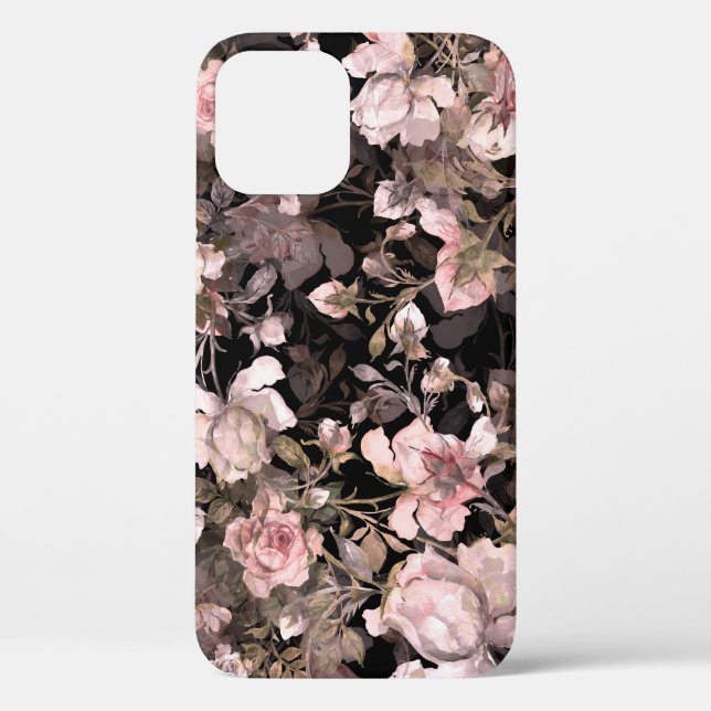 Coques Case-Mate iPhone Rose d'aquarelle Bud Bouquet Motif (Verso)