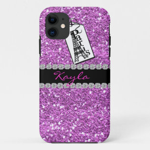 Case-Mate iPhone Case ROSE de CAS d'IPHONE Girly 5. PARIS BLING