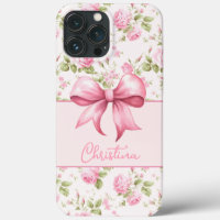 Rose de cottage rose avec coquette Bow