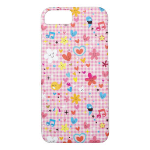 Case-Mate iPhone Case rose de motif de bande dessinée d'amusement