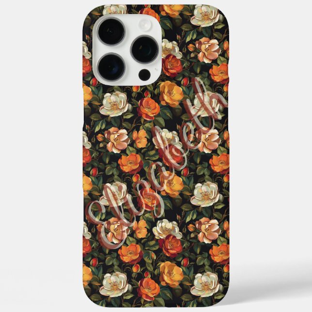 Coques Case-Mate iPhone Rose de nom personnalisé (Verso)