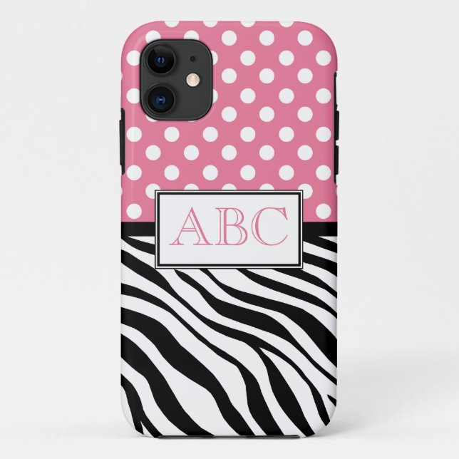 Coques Case-Mate iPhone Rose de point de polka et cas de l'iPhone 5 (Dos)
