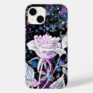 Coque Case-Mate iPhone Rose d'hiver et papillons