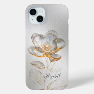Coque Case-Mate iPhone Rose d'Or Argent Ajouter un nom