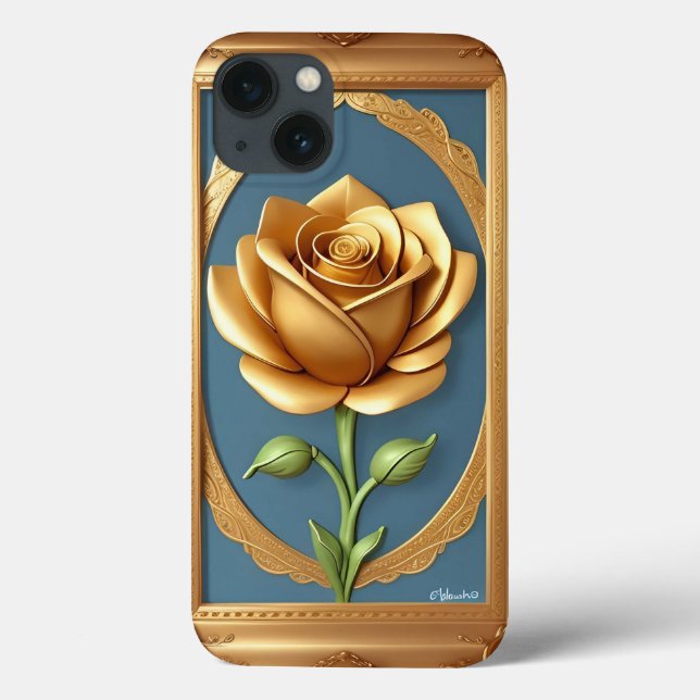 Coques Case-Mate iPhone Rose dorée avec détails ornés élégants (Verso)