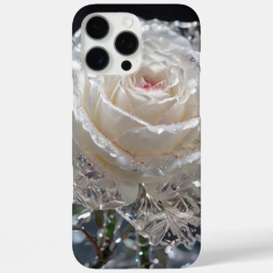Coque iPhone 16 Pro Max Rose en cristal de verre