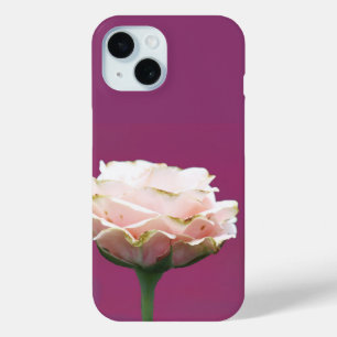 Coque Case-Mate iPhone Rose en floraison simple sur Magenta