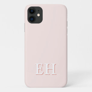Case-Mate iPhone Case Rose et Corail Monogramme Initial Minimaliste Mo