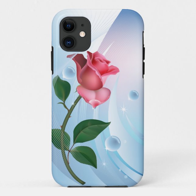 Coques Case-Mate iPhone Rose et droplets (Dos)