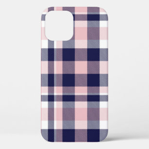 Case-Mate iPhone Case Rose et marine Plaid, à damiers, tartan sans soudu
