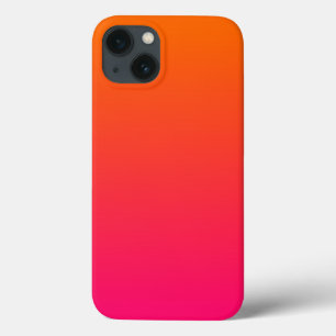 iPhone 13 Case Rose et orange ombré