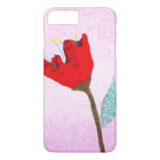 Coque iPhone 8 Plus/7 Plus rose et rouge