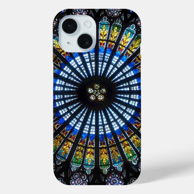 Coques Case-Mate iPhone Rose fenêtre cathédrale strasbourg (Verso)