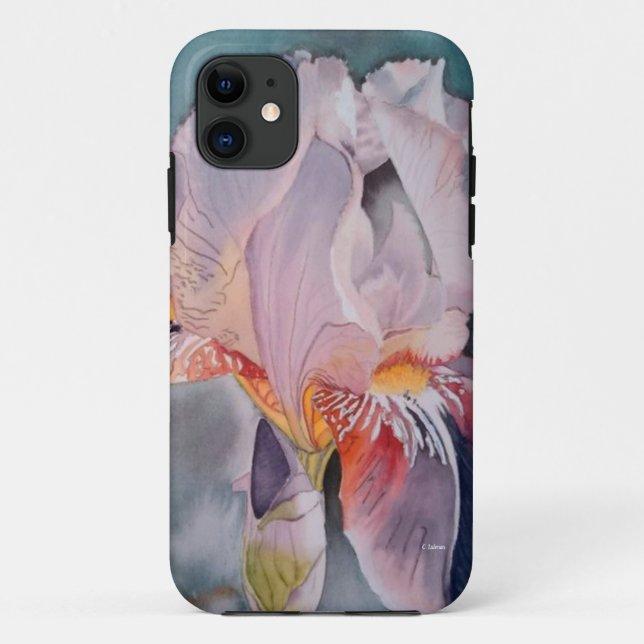 Coques Case-Mate iPhone Rose floral violet rouge (Dos)