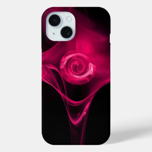 Coque Case-Mate iPhone Rose FRACTAL DE FUCHSIA ROSE