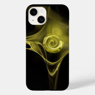 COQUE Case-Mate iPhone ROSE FRACTAL JAUNE ANTIQUE
