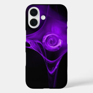 Coque Pour iPhone 16 Rose FRACTAL PURPLE