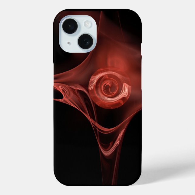 COQUES Case-Mate iPhone ROSE FRACTAL ROUGE ANTIQUE (Verso)
