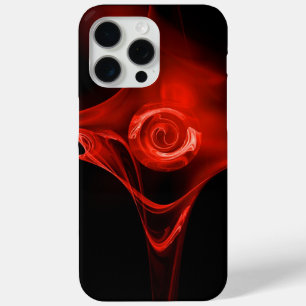 COQUE Case-Mate iPhone ROSE FRACTAL ROUGE EN NOIR