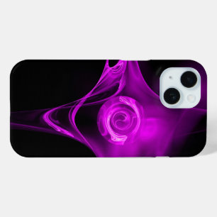 Coque Pour iPhone 15 Rose FRACTAL VIOLET PURET