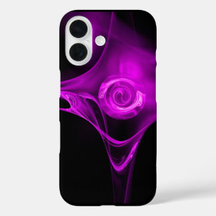 Coque Pour iPhone 16 Rose FRACTAL VIOLET PURET