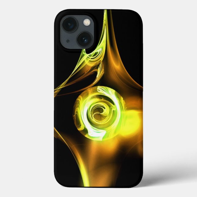 COQUES Case-Mate iPhone ROSE FRACTALE JAUNE BRUN BLANC (Verso)
