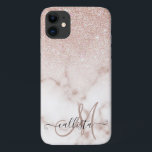 Case-Mate iPhone Case Rose glamour or blanc Parties scintillant marbre d<br><div class="desc">Ce design élégant et girly est parfait pour la fashionista branchée et élégante. Il présente un dégradé brillant de parties scintillant rose en or faux imprimé au sommet d'un arrière - plan motif en pierre de marbre rose et blanc rose. C'est glamour, chic, luxueux, moderne et classe. ***REMARQUE IMPORTANTE DE...</div>