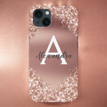 Case-Mate iPhone Case Rose Gold Bling Luxe Éparkle Parties scintillant M<br><div class="desc">Blush Pink - Rose Gold Bling Ombre Sparkle et Faux Metallic Foil Parties scintillant Girly Modern Monogramme Prénom et boîtier de téléphone intelligent initial. Veuillez contacter le concepteur pour les articles correspondants</div>