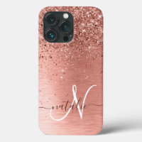 Rose Gold brossé Parties scintillant métallique No