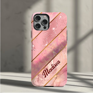 Coque Case-Mate iPhone Rose gold chic géométrique élégant féminin
