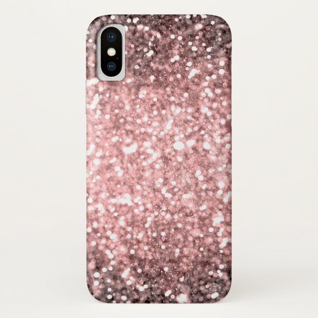 Coques Case-Mate iPhone Rose Gold Éclairage Filles Glittery Sparkly (Dos)