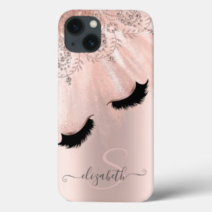 Case-Mate iPhone Case Rose Gold Faux Lashes Rose Gold